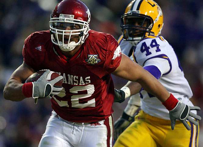 Arkansas 50, No. 1 LSU 48